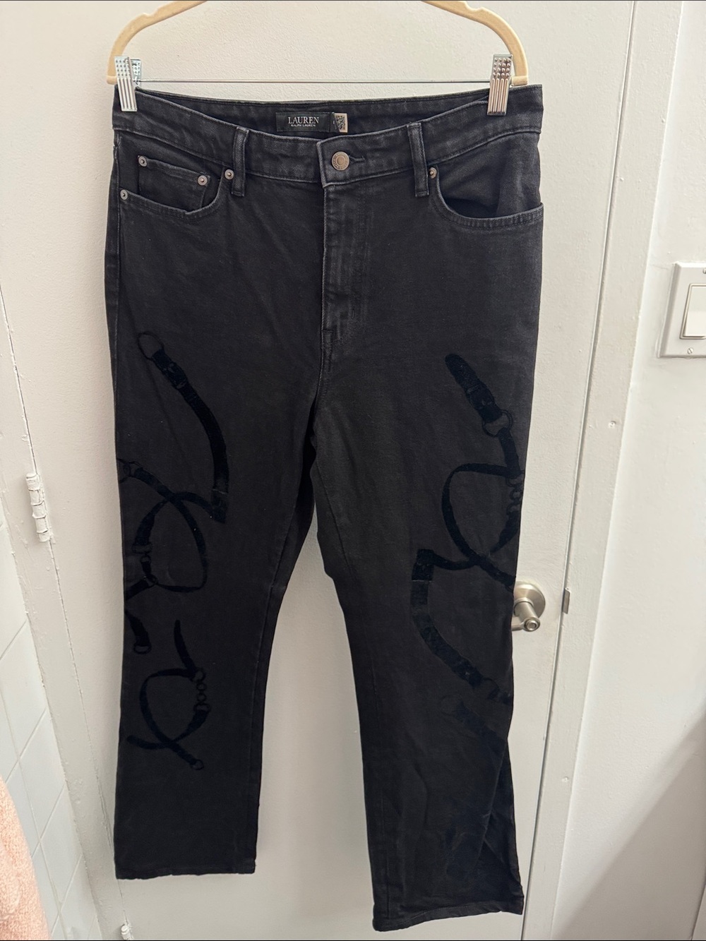 Lauren Ralph Lauren Bootcut Jeans with Subtle Graphic